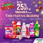 Up to 25% off on Household Products at LAUGFS Supermarket