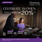 Celebrate women with a special 20% at Cinnamon Lakeside Colombo