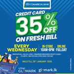 Enjoy up to 35% off with ComBank Cards at Softlogic GLOMARK