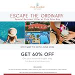 Get 60% off on your second night stay at Club Palm Bay