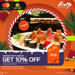 Enjoy a 10% discount at Kami Maki when you pay with your FriMi Debit Mastercard