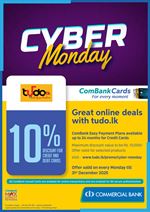 Great online deals with tudo.lk using ComBank Credit and Debit Cards