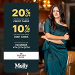 Get up to 20% Off with Pan Asia Bank Cards at Molly Boulevard