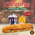 Christmas Submarine Combo at Burley’s