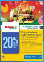 Enjoy the best supermarket fresh deals at Spar Supermarket with ComBank Credit Cards