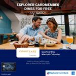 Explorer Cardmember dines for free at Courtyard by Marriott - Beira Kitchen with your Nations Trust Bank American Express Card