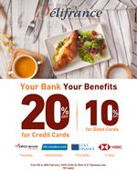 Get up to 20% off with Bank Cards at Delifrance