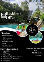 20% off Resident offer at Kuruwita Retreat 