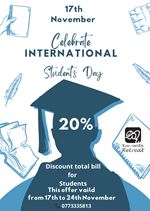 20 % off for International Students Day at Kuruwita Retreat! 