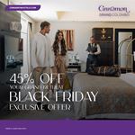 Exclusive 45% discount at Cinnamon Grand Colombo