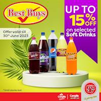 Get up to 15% Off on selected Soft Drinks at Cargills Food City