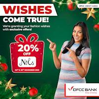 Enjoy 20% OFF at Nils Store with DFCC Credit Cards