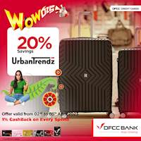 Enjoy 20% savings at Urban Trendz with DFCC Credit Cards!
