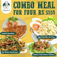 Enjoy Pappa’s COMBO MEAL DEAL for 04!!