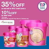 Enjoy an exclusive offer for DFCC Credit Card & Debit Card Holders at Baskin Robbins