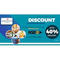Enjoy up to 40% off at Amaara Sky Hotel, Kandy with NSB Debit Cards