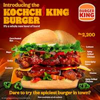 Kochchi King Burger at Burger king