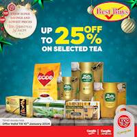 Get up to 25% Off on selected Tea at Cargills Food City