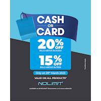 Experience festive shopping with our Cash or Card promotion at NOLIMIT