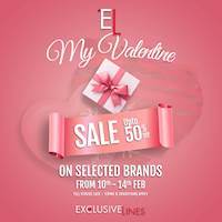 Get up to 50% off on our selected branded perfumes at Exclusive Lines for this Valentine's Day