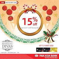 Get 15% off at Midnightdivas with Pan Asia Bank Credit and Debit Cards