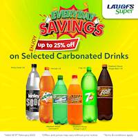 LAUGFS Super, bringing you the best prices on selected Carbonated Drinks