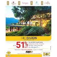 Special Offer up to 51% off for BOC Credit Cards at Aitken Spence Hotels
