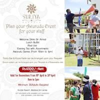 Plan Your Avurudu Event For Corporate Groups at Suriya Resort 