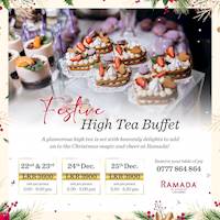 Festive high tea buffet at Ramada Colombo