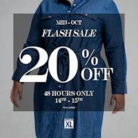 Enjoy 20% OFF when you shop with Double XL