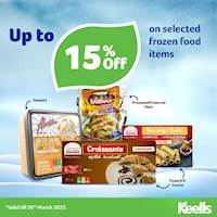 Get up to 15% Off on selected Frozen Food Items at Keells
