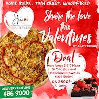 Spread the love this Valentine's Day with Harpo's pizzas