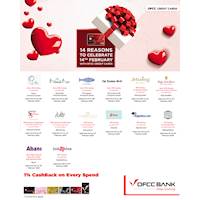 14 reasons to celebrate 14 February with DFCC Credit Cards!