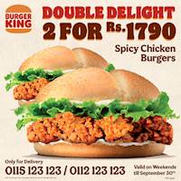 Exclusive Delivery offer for weekend at Burger King