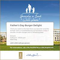 Father's Day Burger Delight at Heritance Negombo