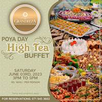 High Tea Buffet this Saturday at GRANDEEZA