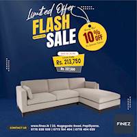 FLAT 10% OFF on selected sofas at Finez