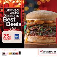 Enjoy 25% savings at Street Burger with DFCC Credit Cards!