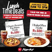 Lunch-Time Deals at Pizza Hut! 