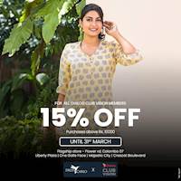 15% OFF on purchases above Rs. 10000 for Dialog Club Vision members