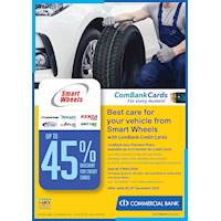 Best care for your vehicle from Smart Wheels with ComBank Credit Cards