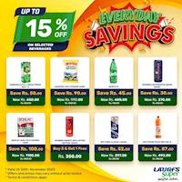 Get up to 15% Off on selected Beverages at LAUGFS Super