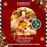 Christmas Eve Buffet Lunch at Clement's Restaurant