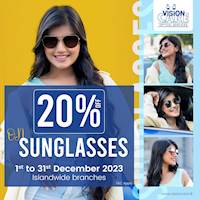20% Off on Sunglasses at Vision Care Optical Services