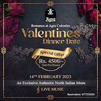 Valentine's Dinner Date at AGRA Colombo