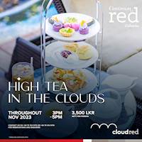 High tea in the clouds Cinnamon Red Colombo
