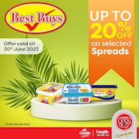 Get up to 20% off on selected Spreads at Cargills Food City