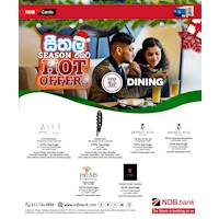 Enjoy Dining offers with NDB Credit and Debit cards this festive season