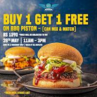 Buy 1 Get 1 Free on BBQ Piston at Street Burger