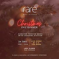 Christmas Eve dinner at Rare Bar + Kitchen